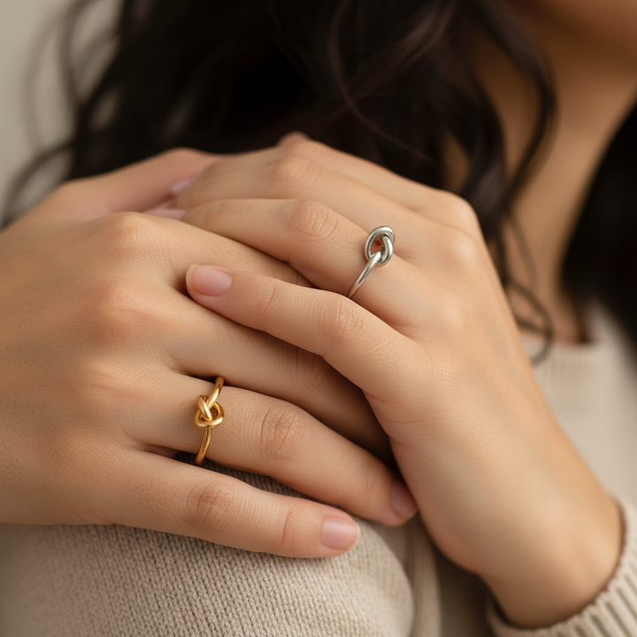 Skanto | Delikat Hjerte Knute Bånd Ring