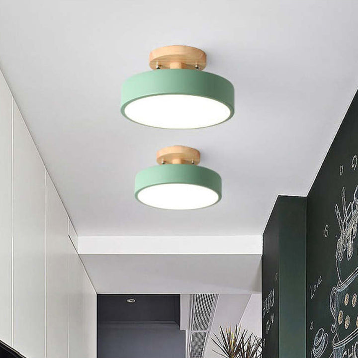 Moderne LED taklampe laget av tre – Quinn taklampe for stue, gang, soverom og spisestue | Skanto