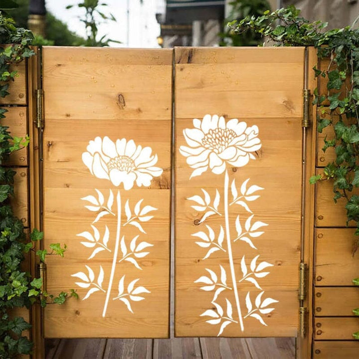Skanto | DIY Dekorasjon - Hagegjerde Store Blomster Tegningsmaler