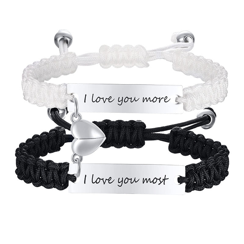 Skanto | Magnetiske Par Flettede Armbånd