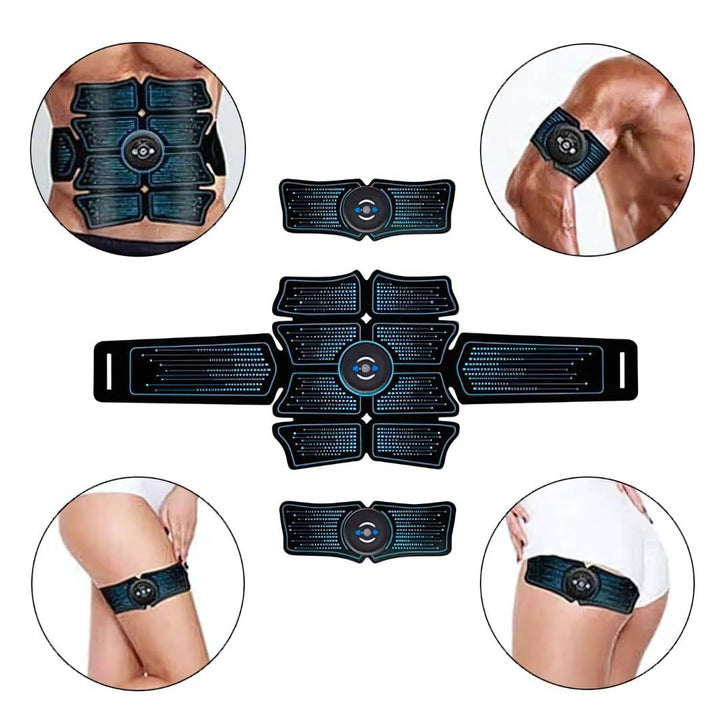 CorePulse Abdomenal Elektrisk Muskelstimulator | Belte for Muskeltoning - Magefettapning - Post-treningsgjenoppretting og Smertelindring Skanto