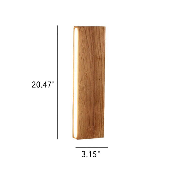 Skanto | OakBeam | Minimalist solid tre LED vegglampe