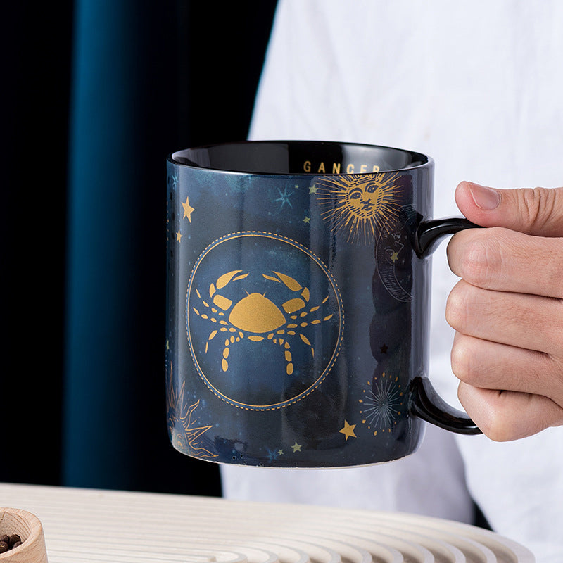 12 Konstellasjoner Kopp Kobalt Blå Keramikk Kaffeekopp | Skanto