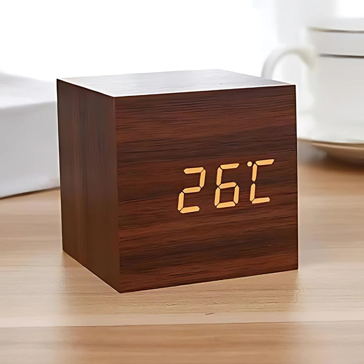 Moderne terning LED vekkerklokke