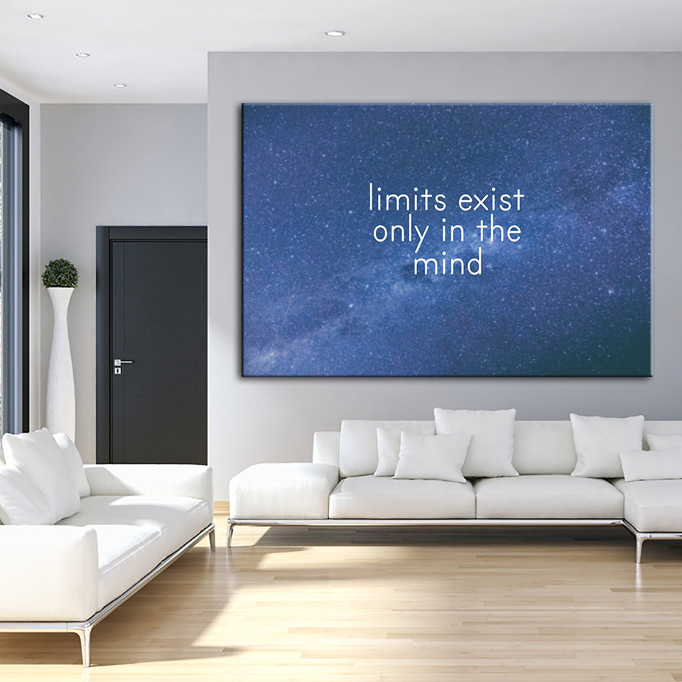 Galaxy Motivation - Lerret Veggkunst Maleri