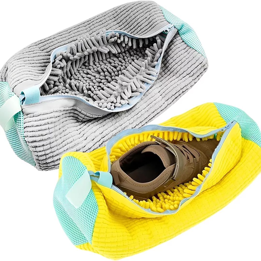 ShoeGuard | Sko Vaskemaskin Pose – Beskyttende Polstring – Mesh Stoff – Treningspleie Skanto
