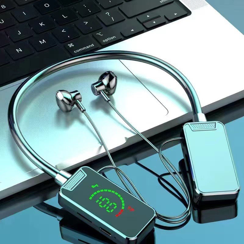 Skanto | Nakkerem Digital Skjerm Bluetooth Hodetelefoner