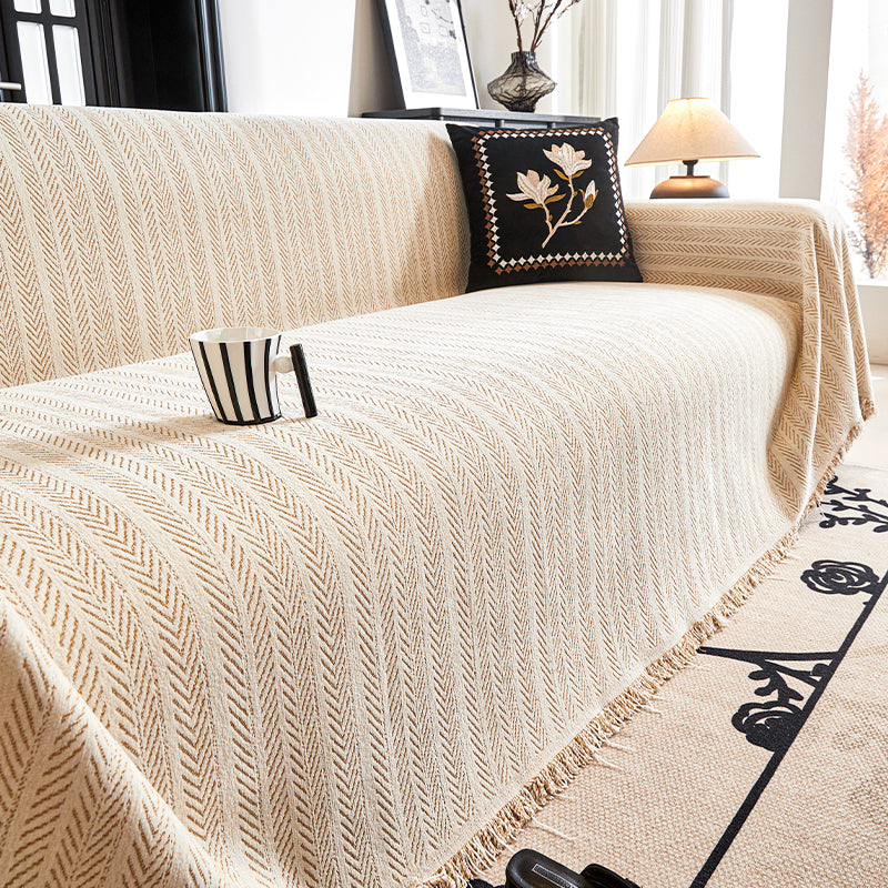 Herringbone Mønster Sofa Deksel - Moderne, Stilfullt & Holdbart Sofabeskyttelse | Skanto