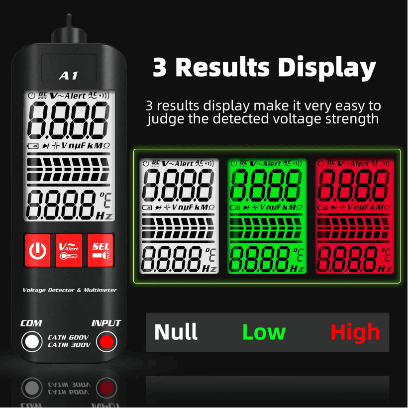 Skanto | A1 Fullautomatisk Anti-Brenne Intelligent Digitalt Multimeter