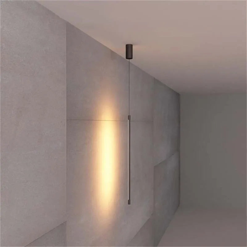 Skanto | Pendellampe Slim Svart Metall Soverom Lampen
