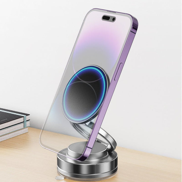 360° justerbar vakuum-magnet telefonholder | Skanto