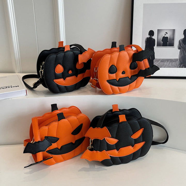 Skanto | Halloween Messenger Bag – Minimalistisk Skulderveske i Enfargede Farger