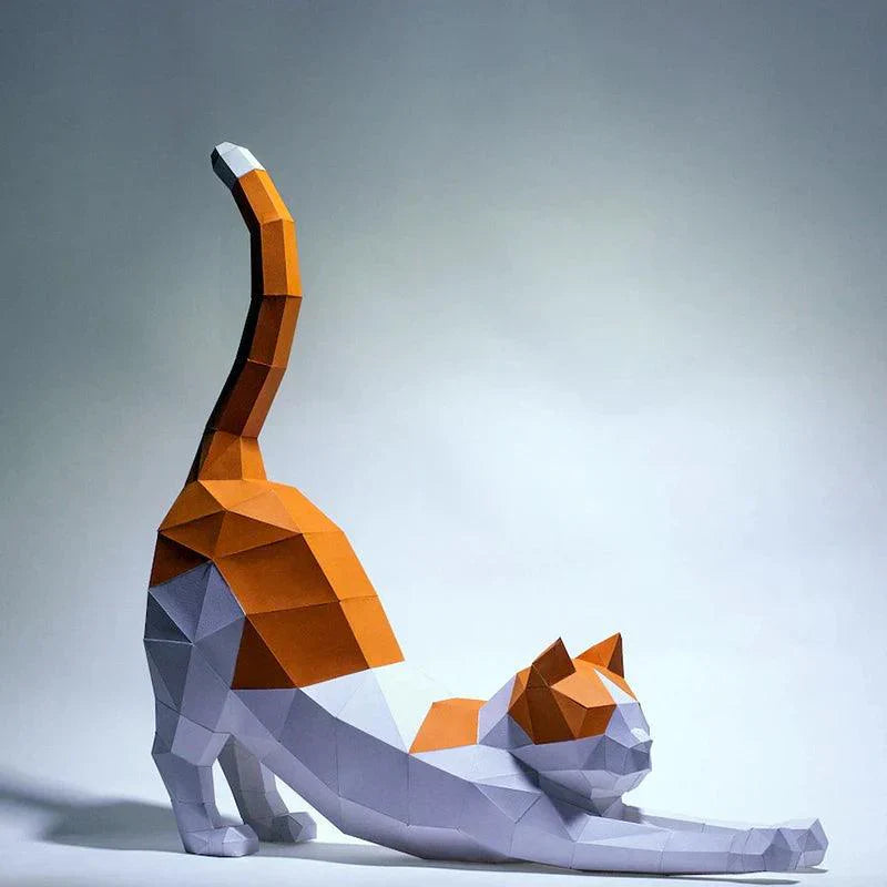 Skanto | 3D Kreativ Kit Papir Katt for Selvmontering