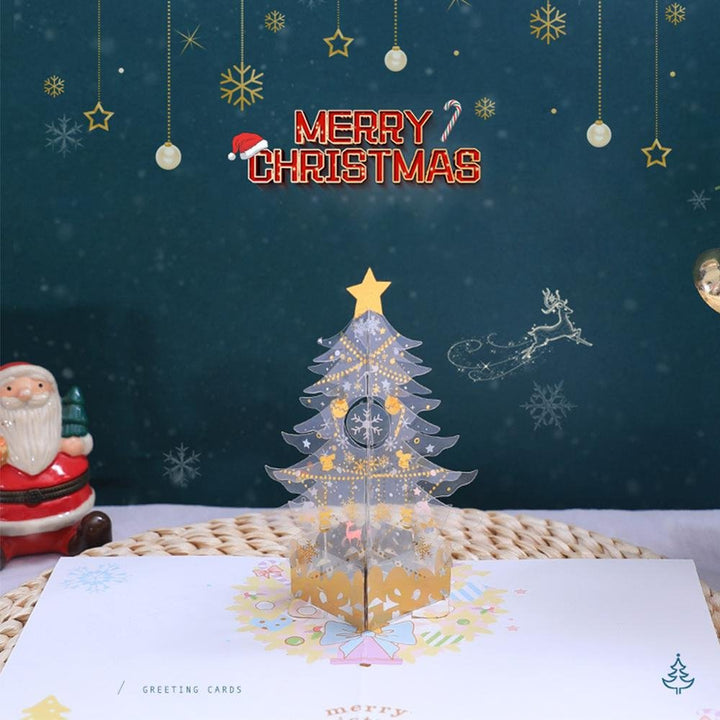 Skanto | Pop Up JuletreKort - 3D God Jul Gratulasjonskort