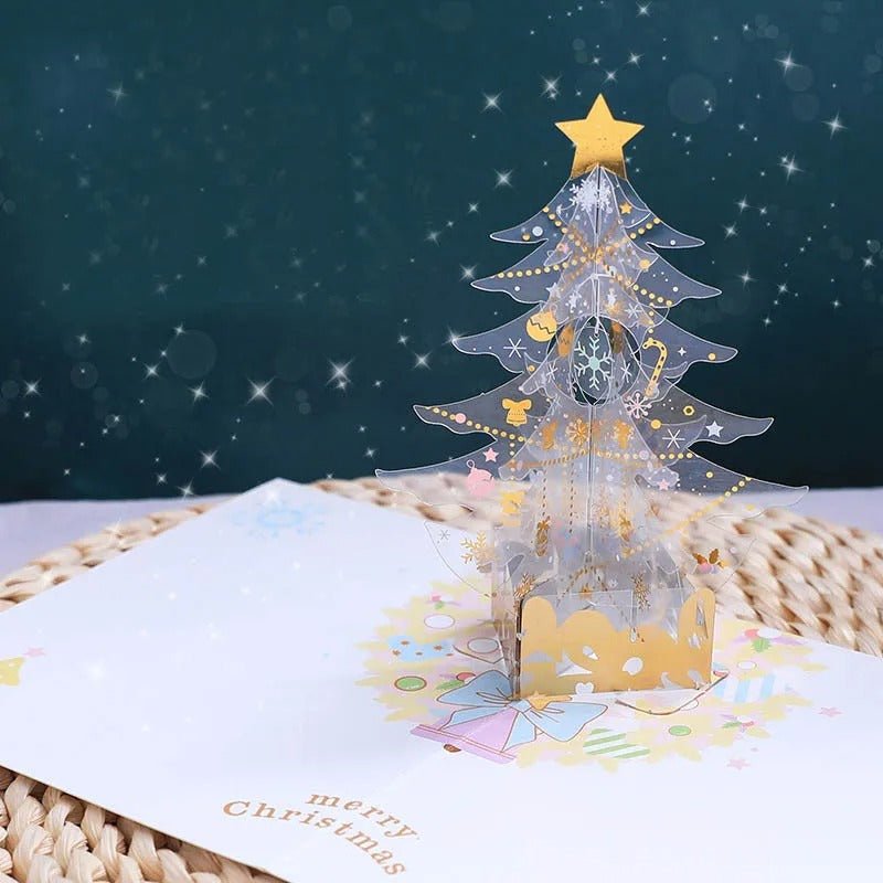 Skanto | Pop Up JuletreKort - 3D God Jul Gratulasjonskort