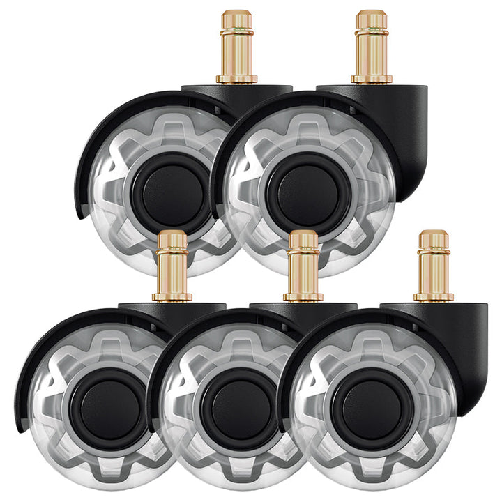 5 stk kontorstolhjul svinghjul 10mm x 22mm | Skanto