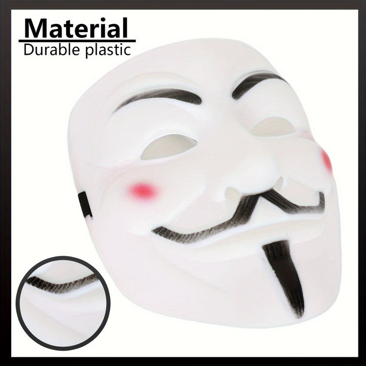 Skanto | Herres Full Face Plast Halloween Maske | Anonymous Cosplay