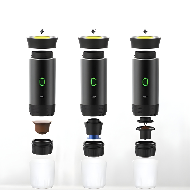 Skanto | 3i1 Bærbar Espressomaskin Elektrisk Kaffebrewer Reiserbrygger