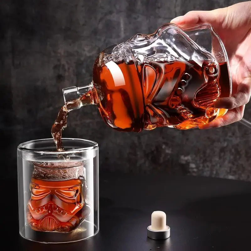 3stk Kreativ Whisky Karaffel med 2 Glass Bar Utensil | Skanto