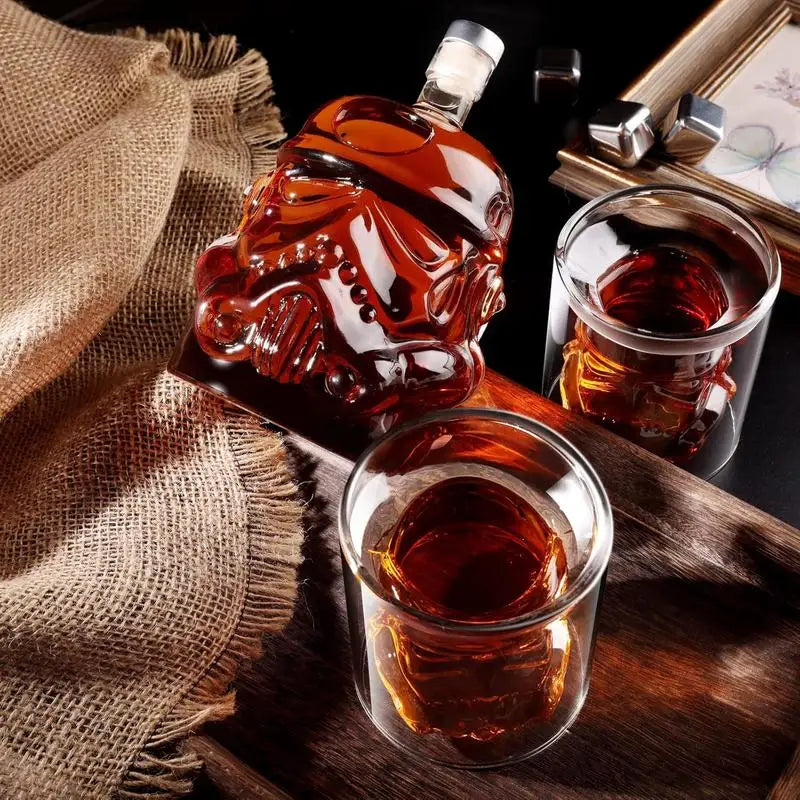 3stk Kreativ Whisky Karaffel med 2 Glass Bar Utensil | Skanto