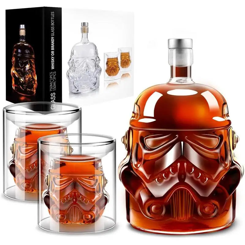 3stk Kreativ Whisky Karaffel med 2 Glass Bar Utensil | Skanto