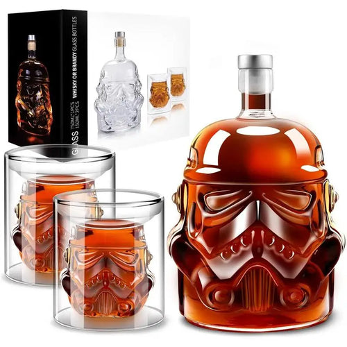 3stk Kreativ Whisky Karaffel med 2 Glass Bar Utensil | Skanto