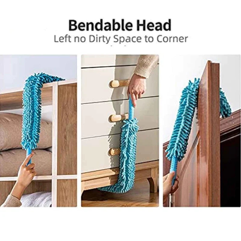 Fleksibel Mikrofiber Duster med Langt Håndtak Skanto