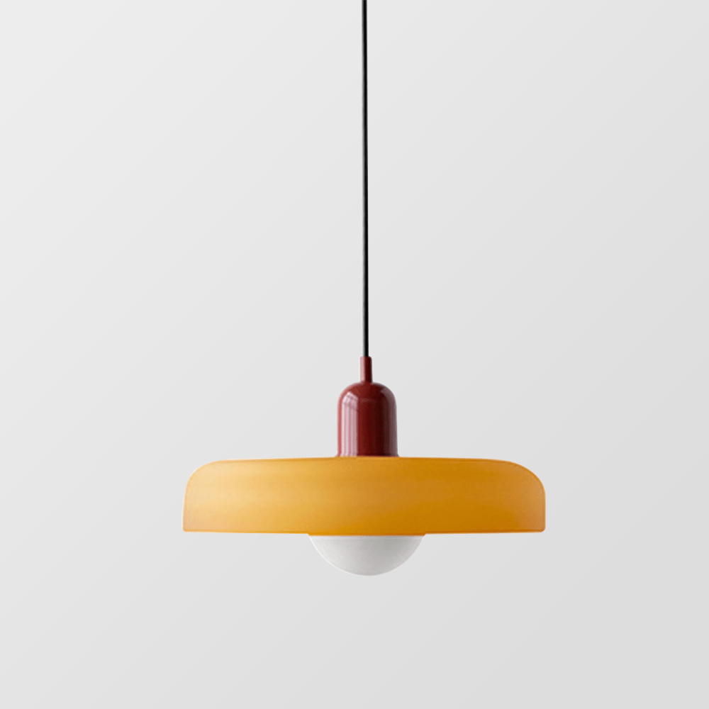 Skanto | Bauhaus Farget Glasspendellampe for Moderne Interiører