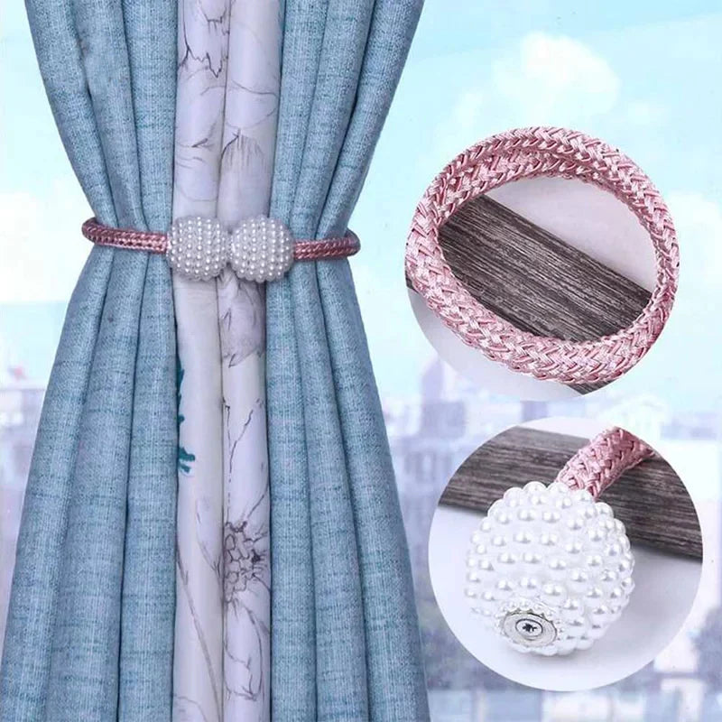 Magnetiske Kuler Gardin Klemmer 2stk Skanto