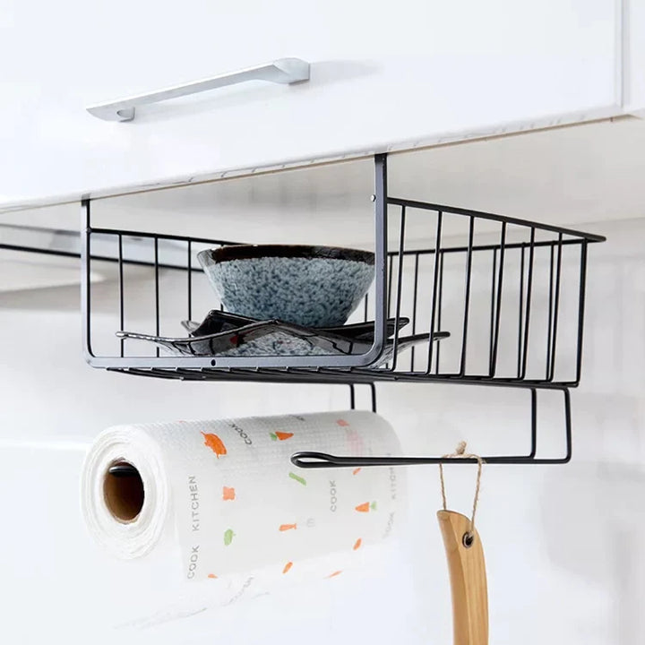 Under Shelf Storage Cabinet Basket Skanto