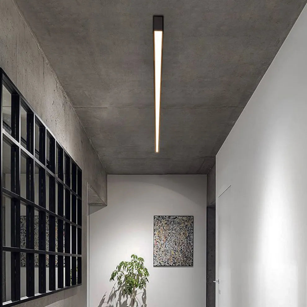 Skanto | Svart Metall Taklampe LED Linær Minimalistisk Moderne Design