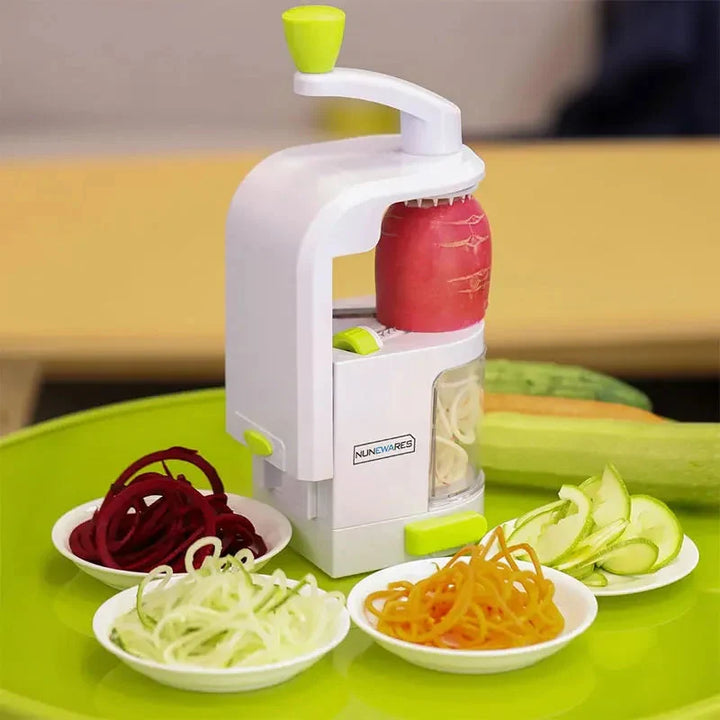 4-i-1 roterende blad grønnsak spiralizer nuddelmaker med sugekop | bolheis