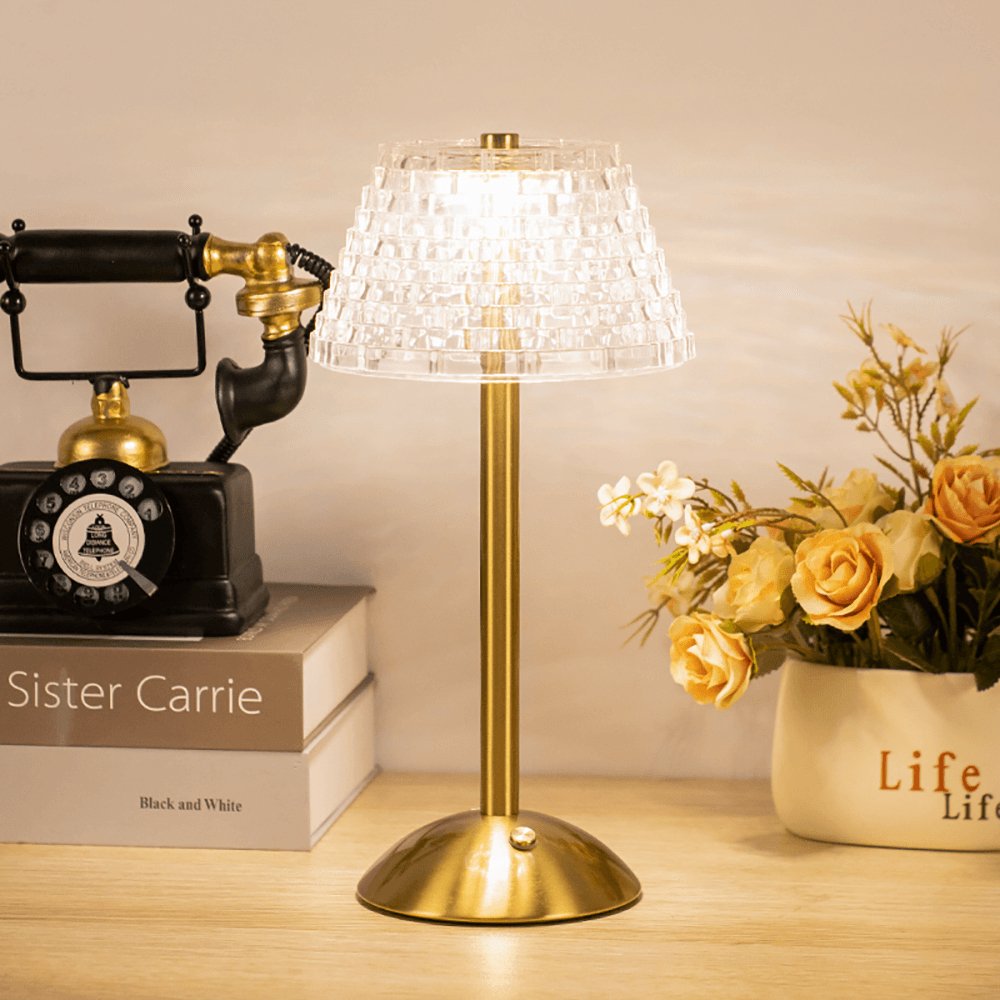 Skanto | AuraGlow Bordlampe - Oppladbar LED-lampe med dimmefunksjon