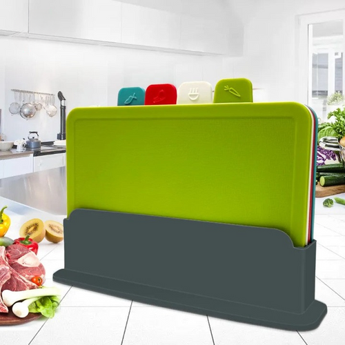 Frendorf | 4-delt skjærebrettsett med holder - PrepTidy