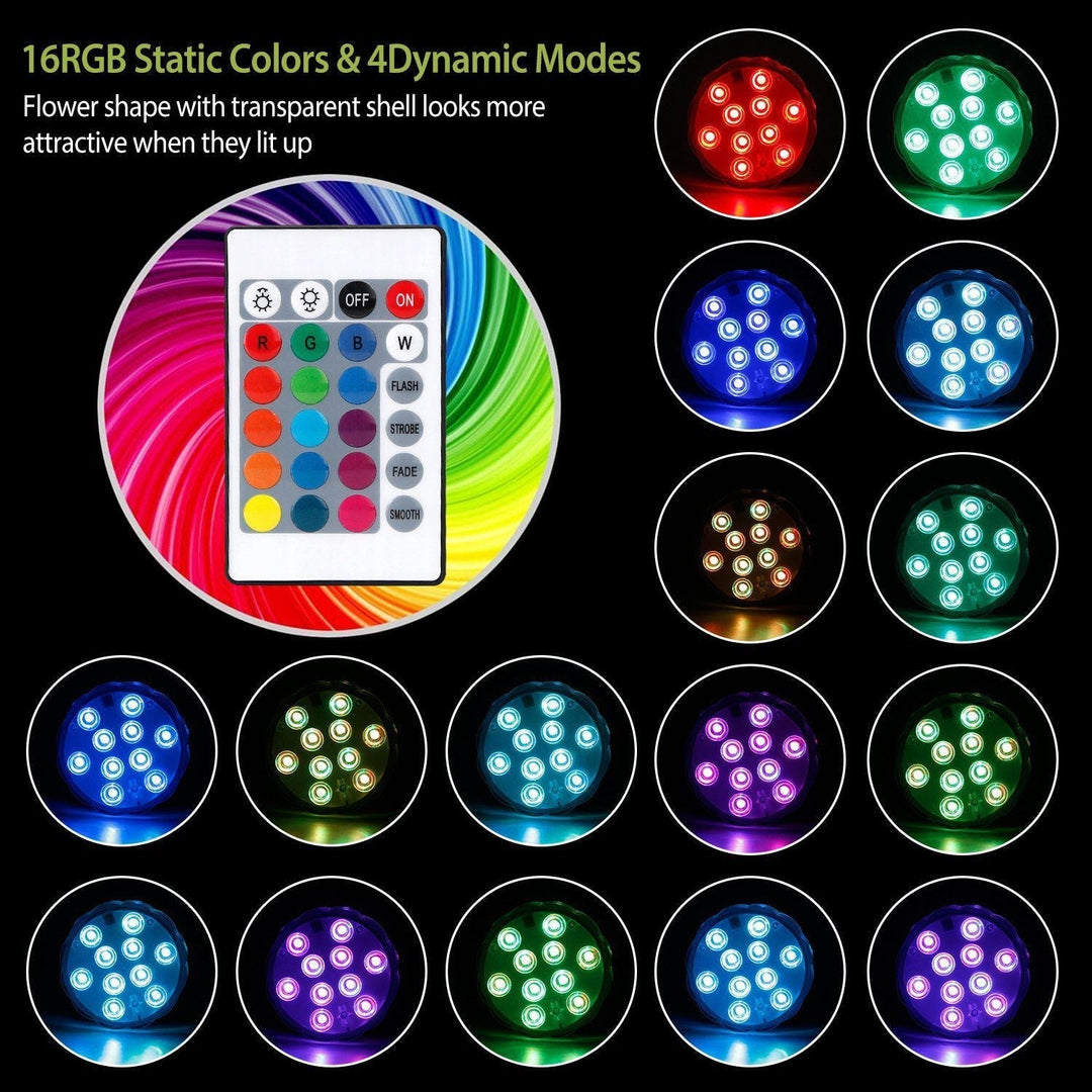 Skanto | 4-Delt: Vanntette RGB LED Lyskastere