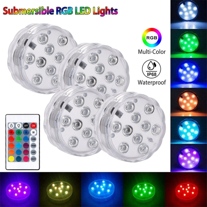 Skanto | 4-Delt: Vanntette RGB LED Lyskastere