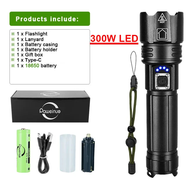 Oppladbar LED-lommelykt for Adventure Skanto