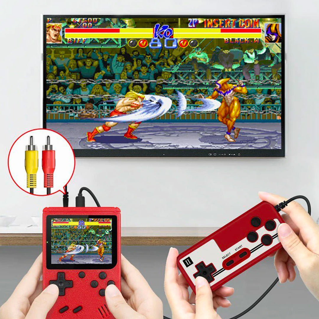 Skanto | Ultimate 400-i-1 Retro Spillkonsoll – Klassisk Bærbar Håndholdt Spillspiller med TV Utgang