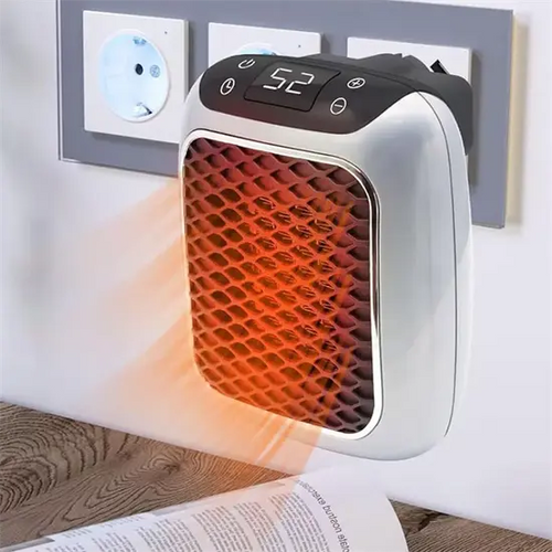 Skanto | Elektrisk keramisk kompakt romvarmer med timer og sikkerhet