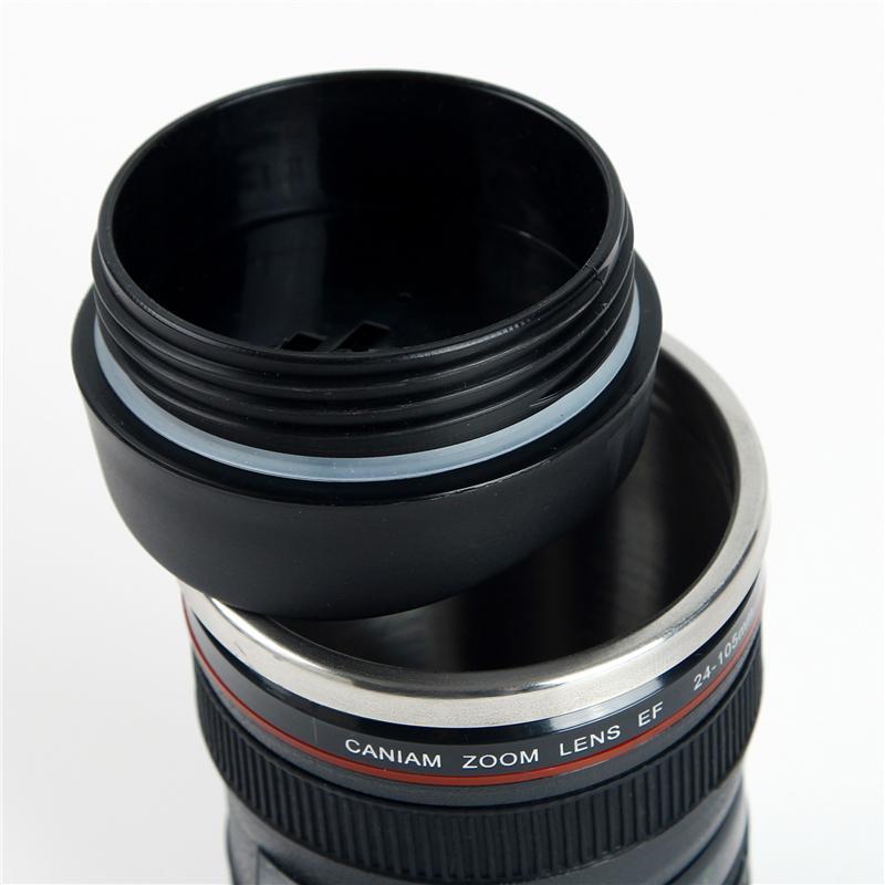 Skanto | 400ml Kamera Linse Kaffe Termos