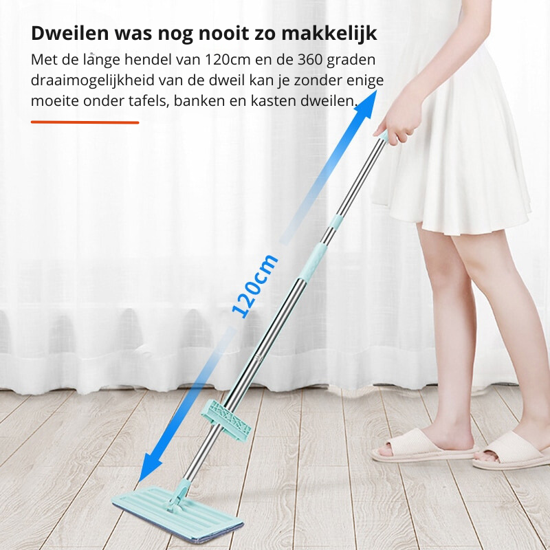 Skanto | EasyMop | Spar tid og krefter med den praktiske klem rengjøringsfunksjonen