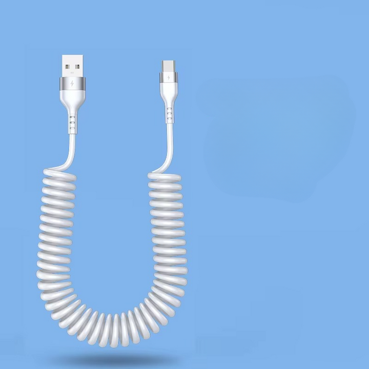 Skanto | Universal vår teleskopisk hurtigladerkabel USB-C & Lightning