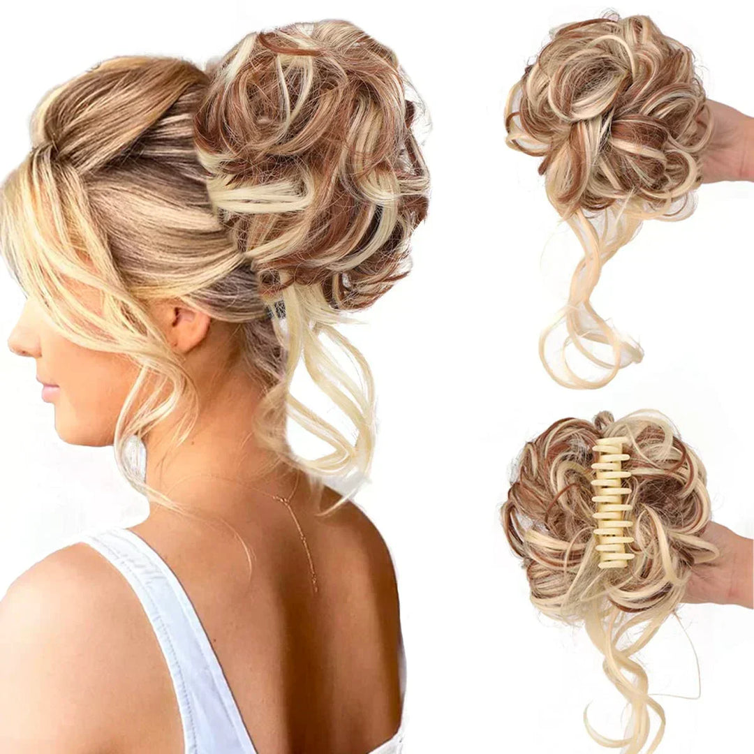 Skanto | CurlyBun: Umiddelbar krøllet hestehale hårklipp