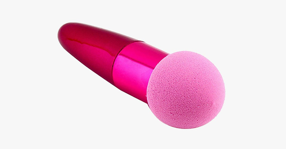 Skanto | Soppholder Rund Sminkebørste - Perfekt for Naturlig Utseende Makeup