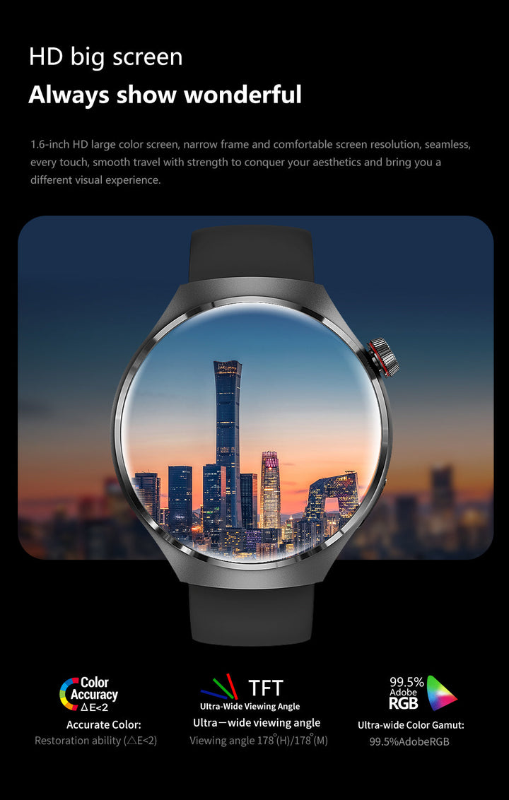 Skanto |  Gt4 Pro Smartwatch For Menn: Ip68 Nfc Gps Tracker, Amoled 360*360 Hd-Skjerm, Hjertefrekvens, Bluetooth-Samtale Begrenset Utgave