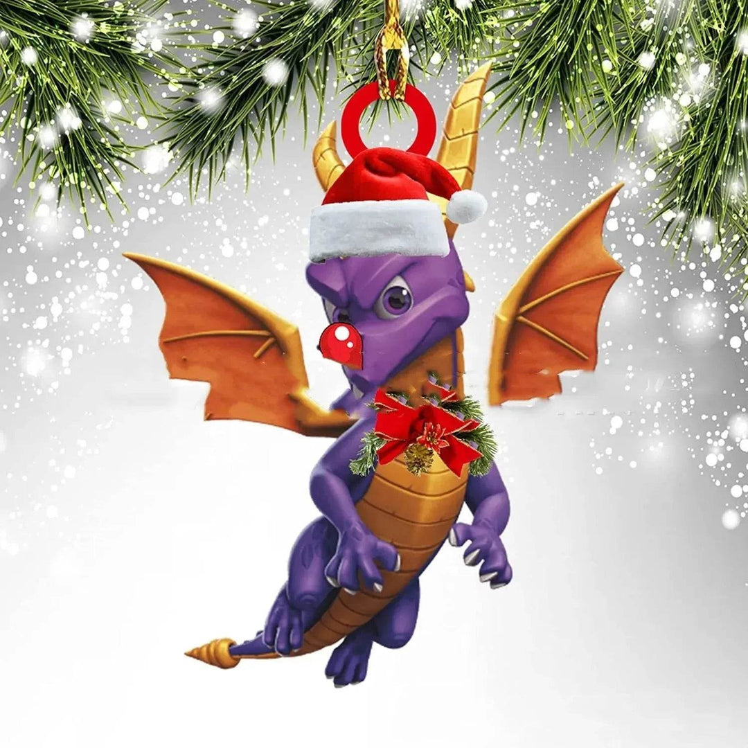 Skanto | Dinosaur Drageegg Juledekorasjoner Pendant Akryl