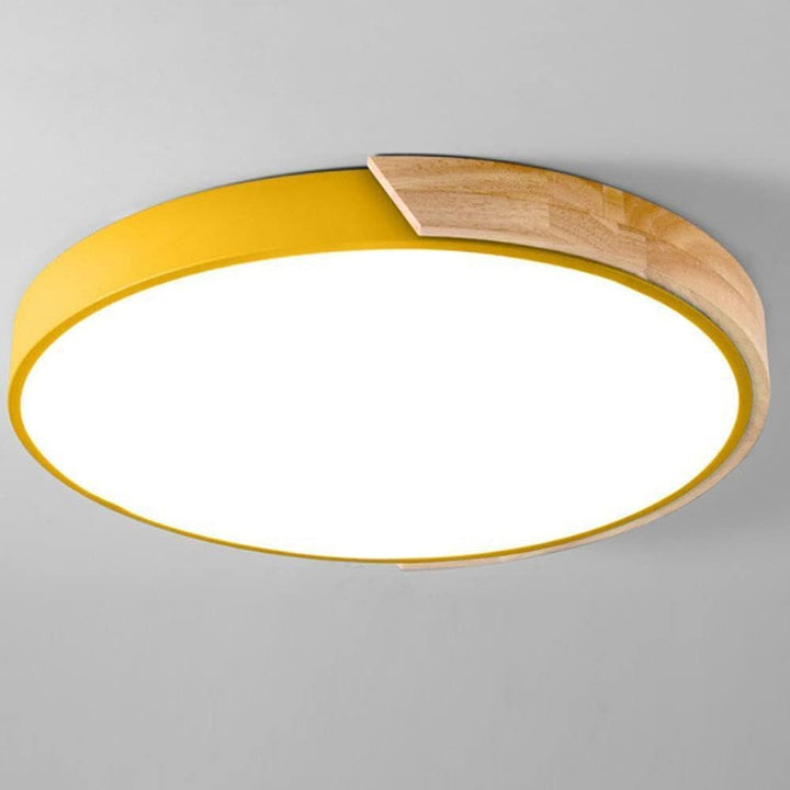 Skanto | LED Taklampe med Treakent Ramme