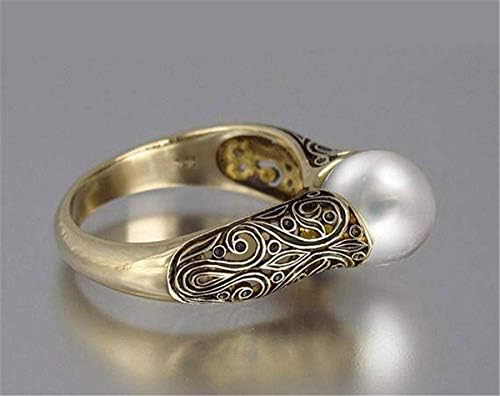 Skanto | Elegant Vintage Gullring med Perle - Aurelia Sleek Design