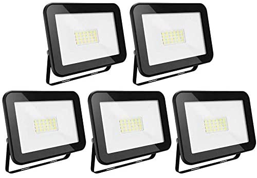 5X LED Flomlys Utendørs Spotlys | Skanto