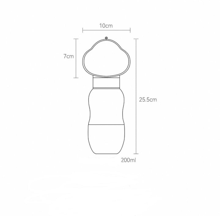Skanto | 2i1 Smart Pet Portable Vannflaske Fôrer